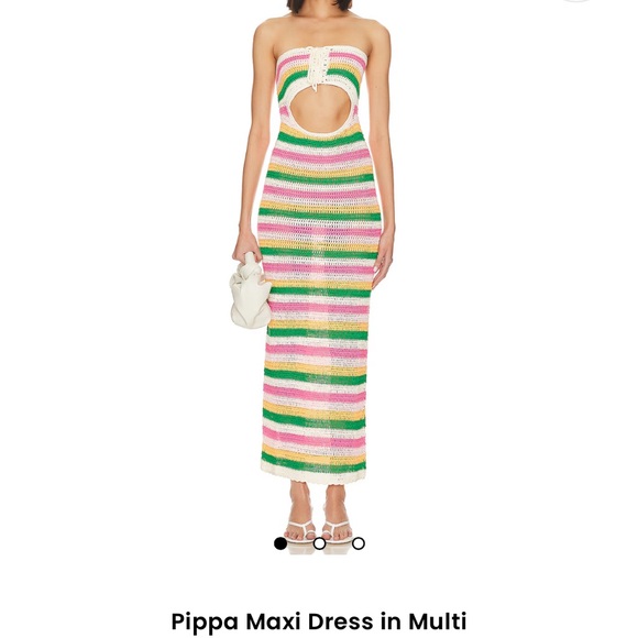 Lovers + Friends Colorful Crochet Strapless Dress - Picture 1 of 3